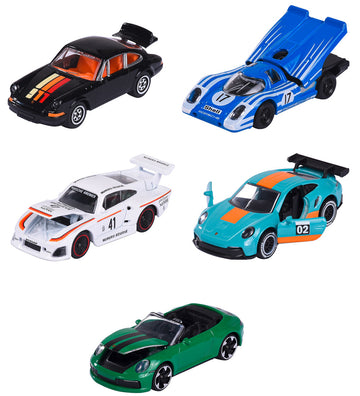 Majorette Auto's - 5-pack - Porsche-editie - Majorette - OneSize - Auto´s