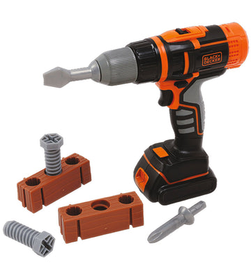 Black & Decker Speelgoed - Schroevendraaier m. 2 bits + accessoi - Black & Decker - OneSize - Gereedschap