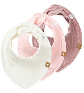 Name It Babyslabbetje - Noos - Rib - NbnYvetti - 3-pack - Parfai - Name It - OneSize - Kwijlsjaaltjes