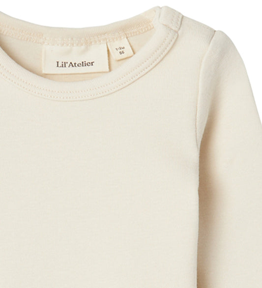 Lil' Atelier Romper l/s - Noos - NbnGayo - Turtledove - Lil Atelier - 1½ jaar (86) - Rompers Lange Mouw