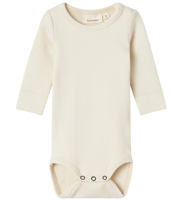Lil' Atelier Romper l/s - Noos - NbnGayo - Turtledove - Lil Atelier - 1½ jaar (86) - Rompers Lange Mouw