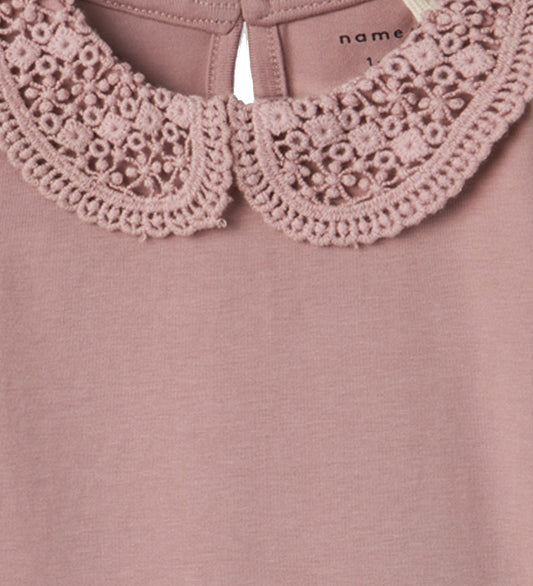 Name It Romper l/s - Noos - NbfTyllsa - Deauville Mauve - Name It - 62 - Rompers Lange Mouw