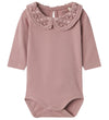 Name It Romper l/s - Noos - NbfTyllsa - Deauville Mauve - Name It - 62 - Rompers Lange Mouw