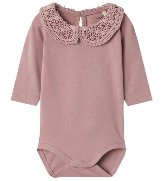 Name It Romper l/s - Noos - NbfTyllsa - Deauville Mauve - Name It - 74 - Rompers Lange Mouw