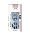 BIBS Colour Fopspenen - 2-pack - Maat 2 - Rond - Sky Blue/Steel  - BIBS - 6-18 mnd - Fopspenen