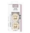 BIBS Colour Fopspenen - 2-pack - Maat 2 - Rond - Ivory/Vanilla - BIBS - 6-18 mnd - Fopspenen