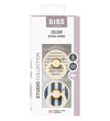BIBS Colour Fopspenen - 2-pack - Maat 2 - Rond - Ivory/Steel Blu - BIBS - 6-18 mnd - Fopspenen