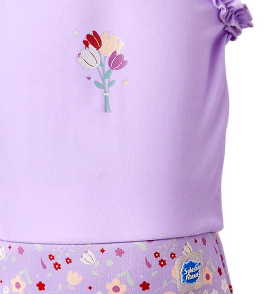 Splash About Zwemluier - Happy Nappy Kostuum - Lila Spring - Splash About - 3-6 mnd - Zwemluiers