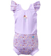 Splash About Zwemluier - Happy Nappy Kostuum - Lila Spring - Splash About - 3-6 mnd - Zwemluiers