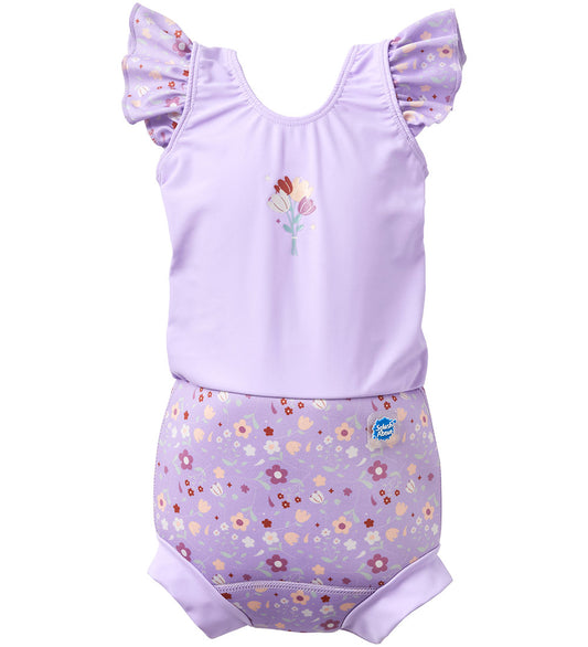 Splash About Zwemluier - Happy Nappy Kostuum - Lila Spring - Splash About - 3-6 mnd - Zwemluiers