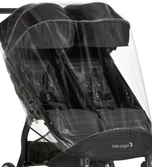 Baby Jogger Regenhoes - Dubbel - City Tour 2 - Transparant - Baby Jogger - OneSize - Regenhoezen