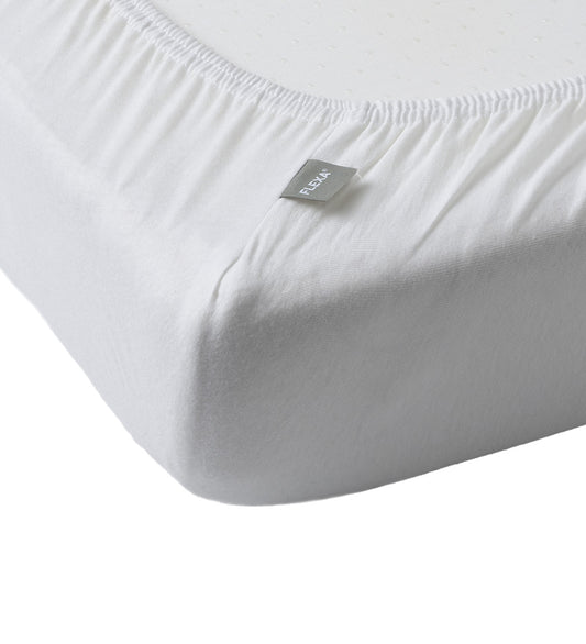 Flexa Hoeslaken - Junior - Dawn - Wit - Flexa - 70x150 cm - Hoeslaken