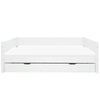 Flexa Eenpersoonsbed m. Uittrekfunctie - 210x101x66,5 cm - Wit - Flexa - OneSize - Bedden