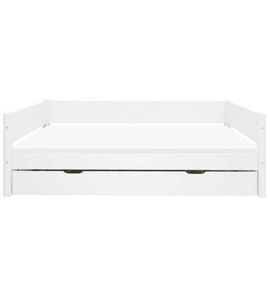 Flexa Eenpersoonsbed m. Uittrekfunctie - 210x101x66,5 cm - Wit - Flexa - OneSize - Bedden