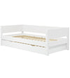 Flexa Eenpersoonsbed m. Uittrekfunctie - 210x101x66,5 cm - Wit - Flexa - OneSize - Bedden