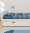 Flexa Eenpersoonsbed m. Uittrekfunctie - 210x101x66,5 cm - Wit - Flexa - OneSize - Bedden