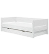 Flexa Eenpersoonsbed m. Uittrekfunctie - 210x101x66,5 cm - Wit - Flexa - OneSize - Bedden