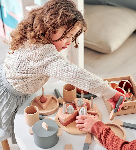 Flexa Verjaardagstaart - Hout - Play - Multi - Flexa - OneSize - Speelgoedeten