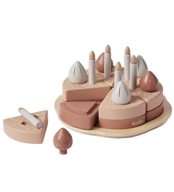 Flexa Verjaardagstaart - Hout - Play - Multi - Flexa - OneSize - Speelgoedeten