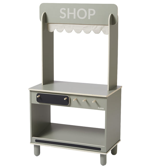 Flexa Winkel en café - Hout - Play - Natural Green - Flexa - OneSize - Speelkeukens