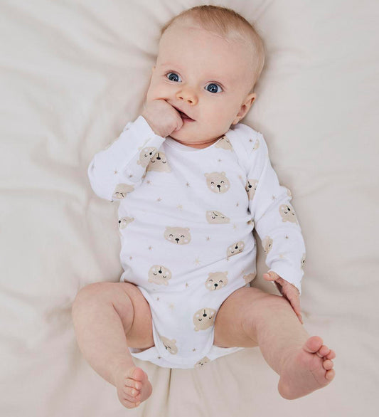 Name It Romper l/s - Noos - NbnBody - 3-pack - Oxford Tan - Name It - 1½ jaar (86) - Rompers Lange Mouw