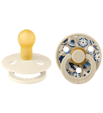 BIBS X Liberty Colour Fopspenen - 2-pack - Maat 2 - Rond - Ivory - BIBS - 6-18 mnd - Fopspenen
