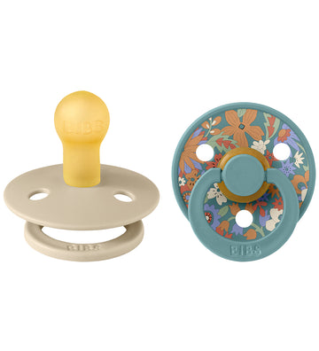 BIBS X Liberty Colour Fopspenen - 2-pack - Maat 2 - Rond - Hush  - BIBS - 6-18 mnd - Fopspenen