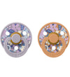BIBS X Liberty Colour Fopspenen - 2-pack - Maat 2 - Rond - Pumpk - BIBS - 6-18 mnd - Fopspenen