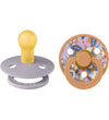 BIBS X Liberty Colour Fopspenen - 2-pack - Maat 2 - Rond - Pumpk - BIBS - 6-18 mnd - Fopspenen