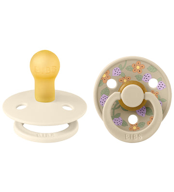 BIBS X Liberty Colour Fopspenen - 2-pack - Maat 2 - Rond - Ivory - BIBS - 6-18 mnd - Fopspenen