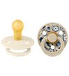 BIBS X Liberty Colour Fopspenen - 2-pack - Maat 1 - Rond - Ivory - BIBS - 0-6 mnd - Fopspenen