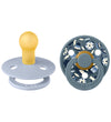 BIBS X Liberty Colour Fopspenen - 2-pack - Maat 1 - Rond - Dusty - BIBS - 0-6 mnd - Fopspenen