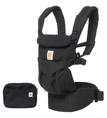 Ergobaby Voetenzak - Omni 360 - Katoen - Puur Black - Ergobaby - 0-4 jaar (56-104) - Draagzakken
