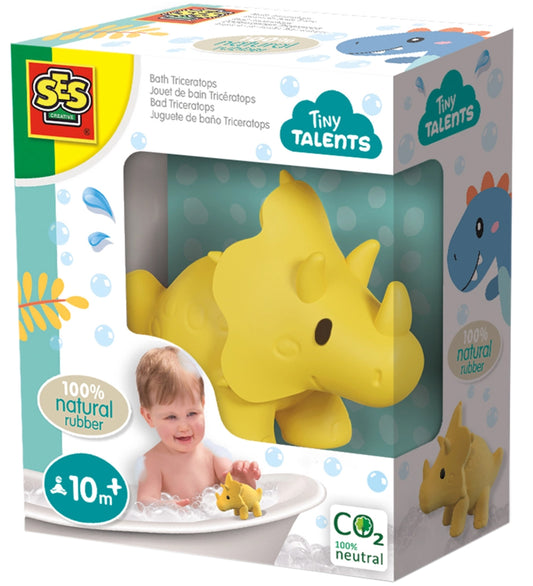 SES Creative Badspelltjes - Triceratops - Natuurlijk Rubber - SES Creative - OneSize - Badspelletjes