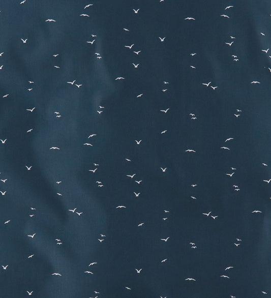 Nørgaard Madsens Beddengoed - Baby - Navy m. Witte Vogels - Nørgaard Madsens - Baby - Beddengoed - Baby