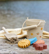 Bloomingville Mini Strandset - Agnes - Silicone - Naturel - Bloomingville - OneSize - Zandspeelgoed