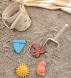 Bloomingville Mini Strandset - Agnes - Silicone - Naturel - Bloomingville - OneSize - Zandspeelgoed
