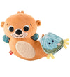 Fisher-Price Knuffel - 22,8 cm - 2-In-1 Rockin' Tummy Time Otter - Fisher-Price - OneSize - Activiteitenspeelgoed