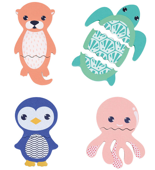Ludi Badspeelgoed - Schuimdieren voor in bad - Mix & Match - Ludi - OneSize - Badspeelgoed