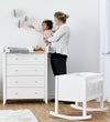 Hoppekids Wieg - 86x47x62 cm - Wit - Hoppekids - OneSize - Wiegen
