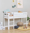 Hoppekids Bed - Halfhoog - ECO Comfort - 166x76x114 cm - Wit - Hoppekids - OneSize - Bedden
