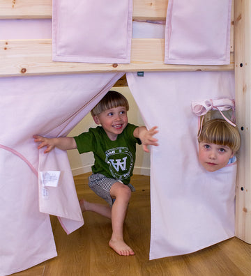 Flexa Speelgordijnen voor halve hoogte Bed - Dawn - Mauve Morn - Flexa - OneSize - Speeltenten