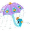 Yookidoo Badspeelgoed - Fill 'N' Rain Peacock Umbrella - Paars - Yookidoo - OneSize - Badspeelgoed