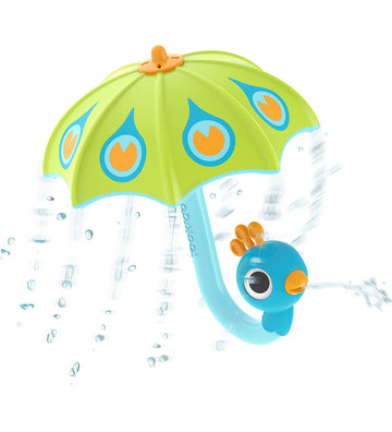 Yookidoo Badspeelgoed - Fill 'N' Rain Peacock Umbrella - Groen - Yookidoo - OneSize - Badspeelgoed