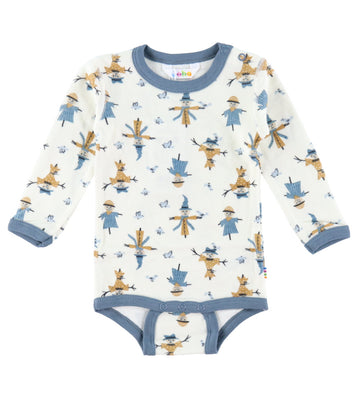 Joha Romper l/s - Wol/Bamboe - Off White - Joha - 80 - Rompers Lange Mouw