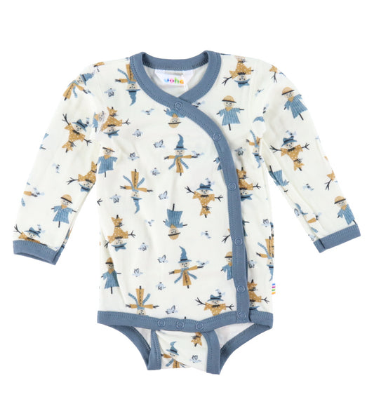 Joha Wikkelromper l/s - Wol/Bamboe - Off White - Joha - 50 - Rompers Lange Mouw