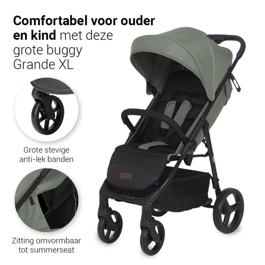 Buggy Novi Grande XL Premium Black/Green