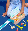 B. toys Gereedschapskist - 23 cm - Hout - 25 Onderdelen - Fix 'N - B. toys - OneSize - Gereedschap