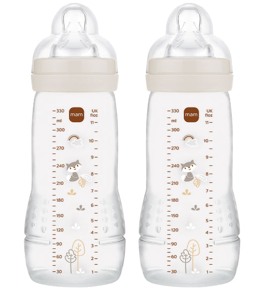 Mam Babyflesjes - 330 ml - 2-pack - Easy Active - Neutral - MAM - OneSize - Babyflesjes