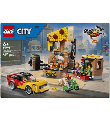 LEGO® City - Pizzeria met bezorgvoertuigen 60496 - 494 Onderdele - LEGO® - OneSize - Blokken